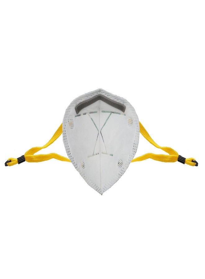 فينوس - قناع تنفس مريح من في-شواس - قناع تنفس للجنسين من نوع FFP3 - معتمد من معهد المواصفات والمقاييس الهندي (ISI)، مضاد للتلوث مع حلقة أذن قابلة للتعديل ورغوة للأنف، حماية من الجسيمات الصلبة والسائلة، فلاتر PM2.5 - عبوة من 12 قطعة - Image 5